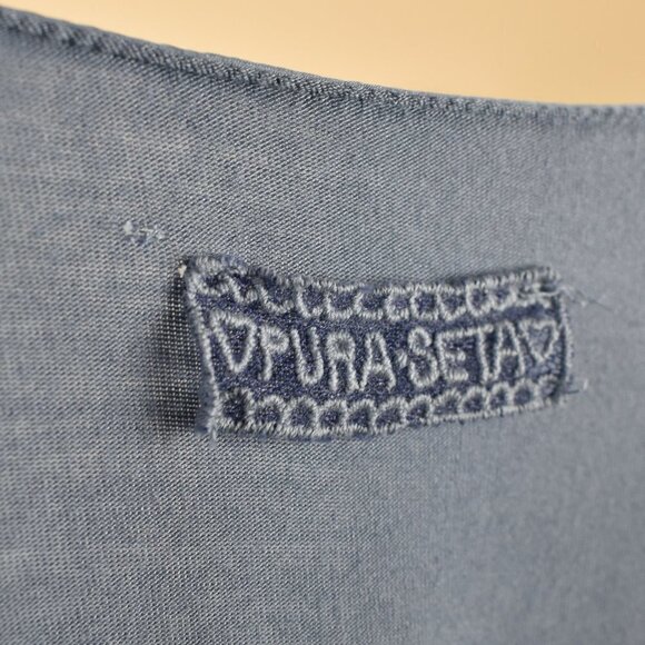 Pura Seta Bell Sleeve Layered Dress S - Picture 9 of 9